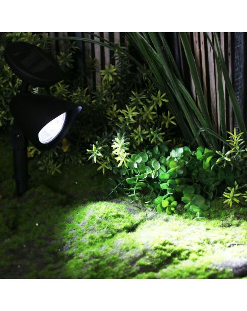 Foco solar de plástico - 27/19,5x8,7x14,5 cm