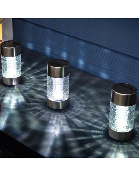 Baliza solar de acero inoxidable H42 - 42/27x62,5 cm