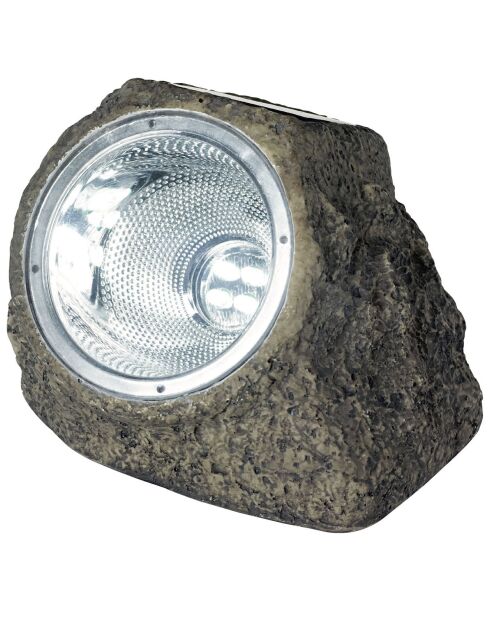 Foco solar de poliresina Rocher, 11 x 14 x 11,5 cm