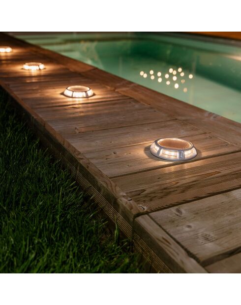 Foco solar de suelo - 13/2,2x12,3 cm