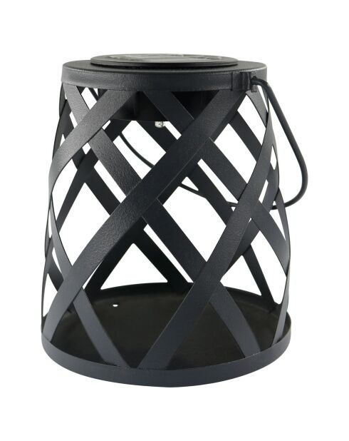 Lanterne solaire métal - 16x14 cm