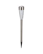 Lanterne solaire inox H79 - 79/64x7.6 cm