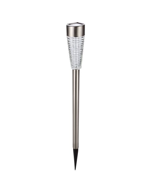 Lanterne solaire inox H79 - 79/64x7.6 cm