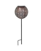 Décoration solaire métal design rétro Balise - 45/39x15 cm