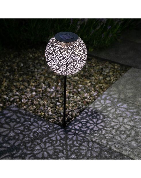 Décoration solaire métal design rétro Balise - 45/39x15 cm