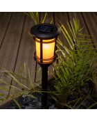 Lanterne solaire effet flamme naturelle - 64/53x13.4 cm