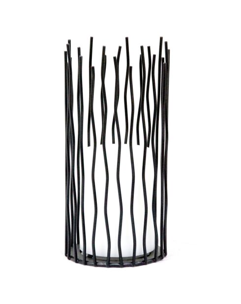 Solarlaterne aus Metall, 22,5 x 10,5 cm