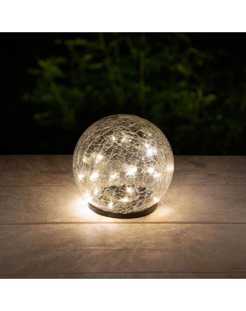 Esfera solar con efecto cristal roto - D.15 cm