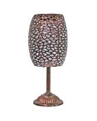 Lampe de table solaire métal design rétro - 35x15.5 cm