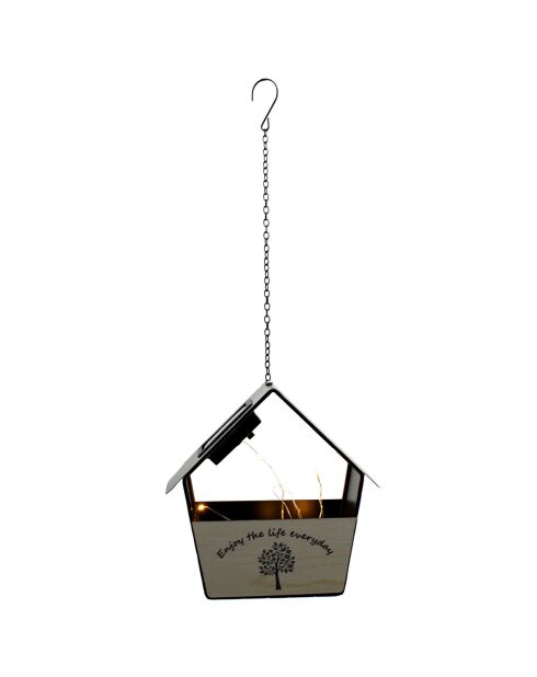 Decoración solar colgante: Casa - 20x8x20,6 cm