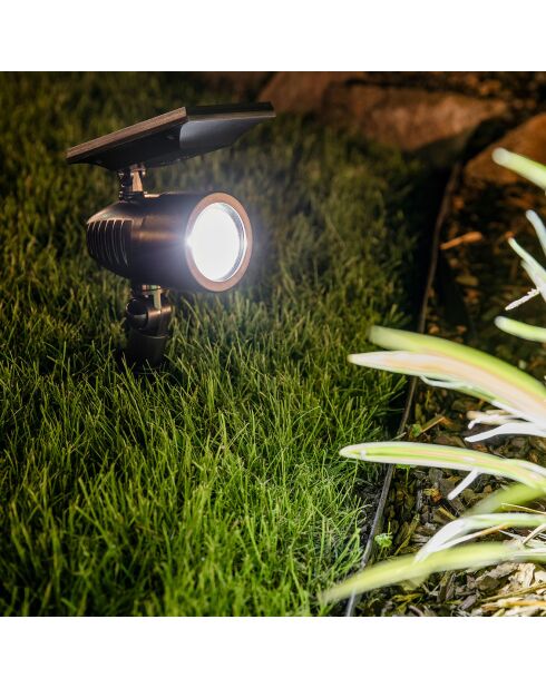 Foco solar de plástico muy brillante - 35,2/20,3x9,3x24 cm