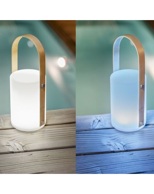 Tragbare Laterne, wiederaufladbar über USB-Kabel, 26,2 x 10,5 cm