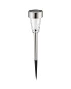 5 Lanternes solaires inox - 37/26.5x7.5 cm