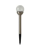 5 Lanternes solaires inox - 39/27.5x8 cm