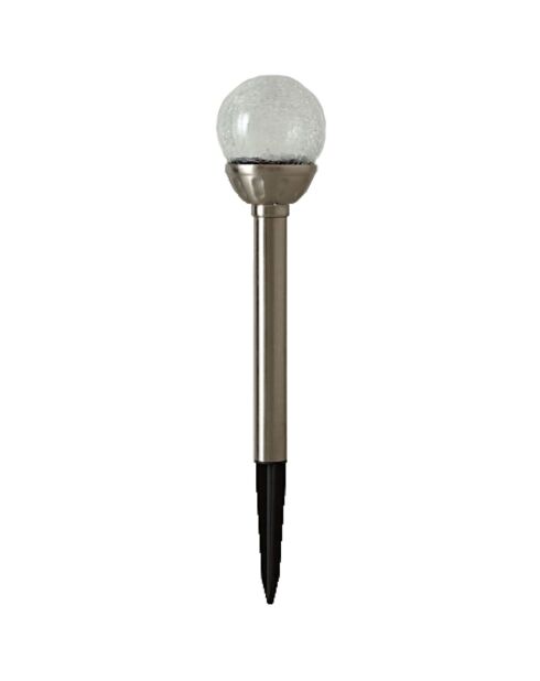 5 Lanternes solaires inox - 39/27.5x8 cm