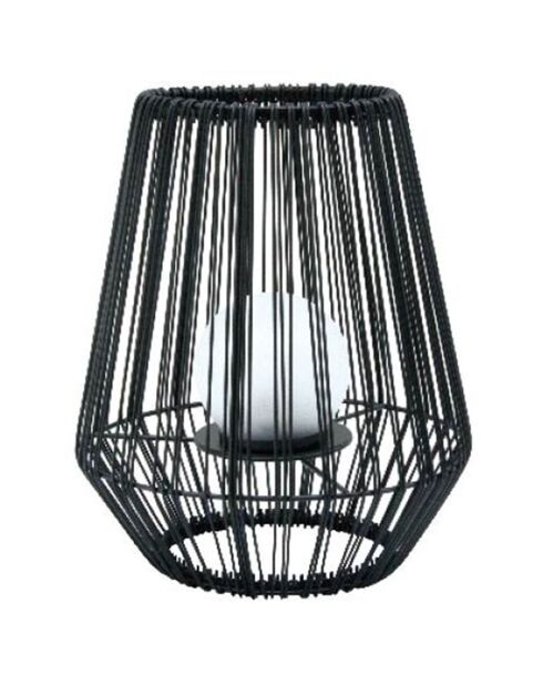 Lanterne décorative H30 boule perlée - 30.5x25.8 cm