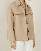 Veste surchemise en Laine mélangée Valmy beige