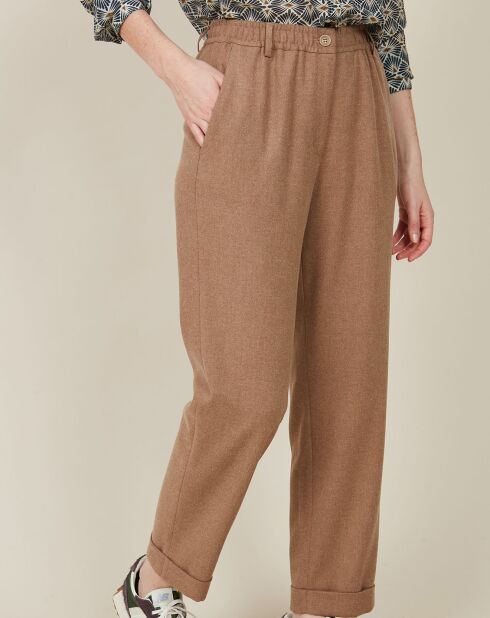 Pantalon en Laine mélangée Pionnier camel