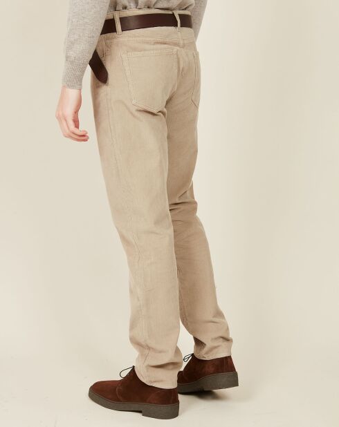 Pantalon en Velours côtelé Tim beige