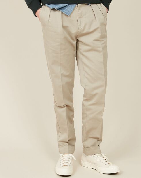 Pantalon chino Tom beige