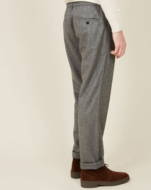 Pantalon 100% Laine Tanker gris