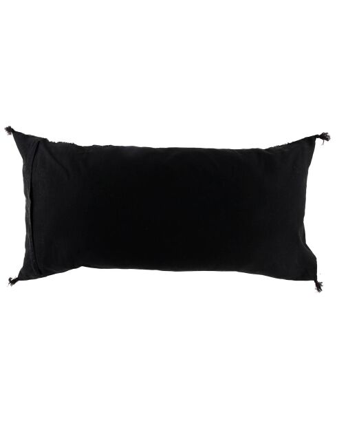 Housse de coussin en Lin & Coton Mahé tabac - 55x110 cm