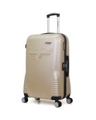 Valise Moyen séjour 4 roues doubles Dc 65 cm beige