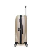 Valise Moyen séjour 4 roues doubles Dc 65 cm beige
