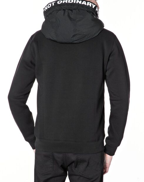 Sweat Hooded Logo à Capuche Zip noir