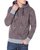 Sweat Hoodie imprimé cachemire multicolore