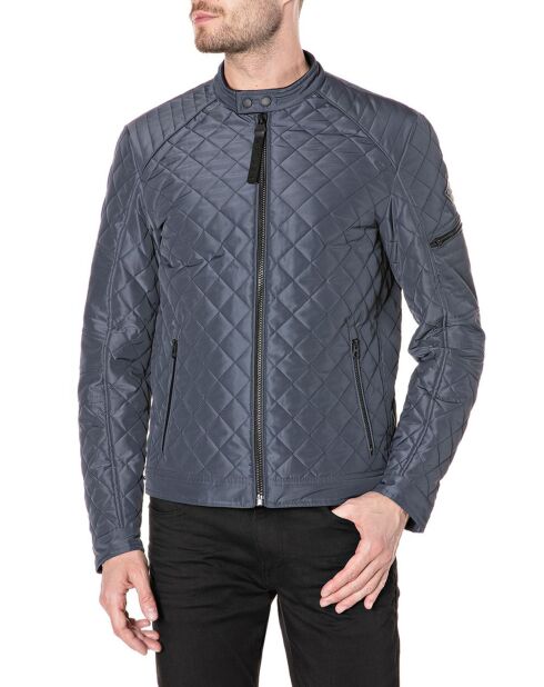 Blouson Padded Matelassé bleu