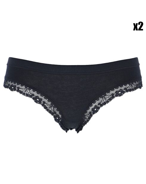 2 Culottes Brésiliennes Anaïs noires