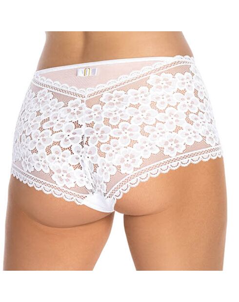 Boxer taille haute Lilou blanc