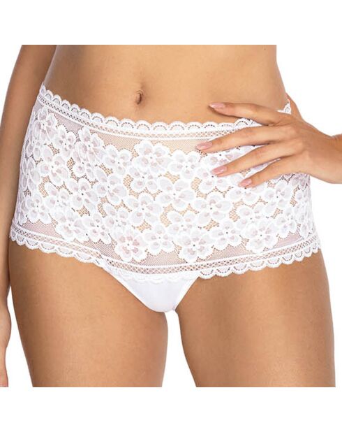 Boxer taille haute Lilou blanc