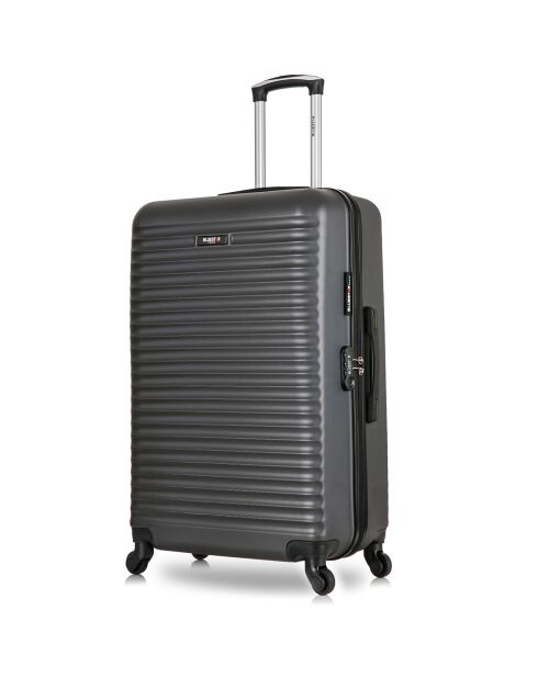 Valise Cabine 4 roues simples 55 cm Brazilia gris foncé