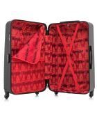 Valise Long Séjour 4 roues simples 75 cm Brazilia noire