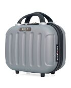 3 Valises & Vanity 4 roues Madrid-C 31/48/60/70 cm argentées