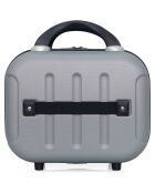 3 Valises & Vanity 4 roues Madrid-C 31/48/60/70 cm argentées