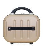 3 Valises & Vanity 4 roues Madrid-C 31/48/60/70 cm dorées