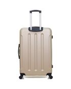 Valise Moyen Séjour 4 roues simples Madrid 65 cm dorée