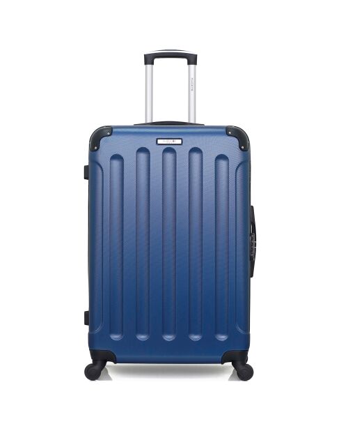 Madrid Medium Stay Koffer 4 enkele wielen 65 cm marineblauw