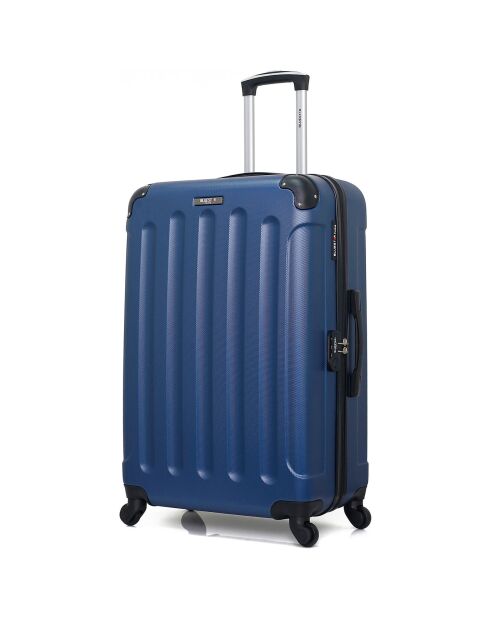 Madrid Medium Stay Koffer 4 enkele wielen 65 cm marineblauw