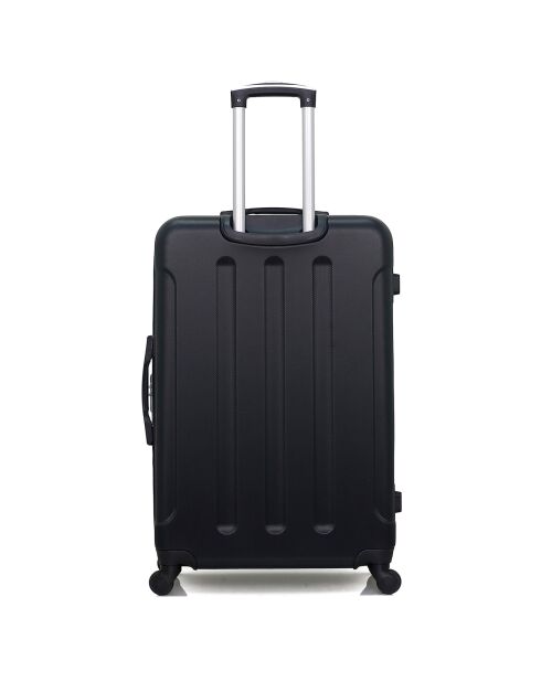 Madrid 75 cm langer Reisekoffer mit vier Rädern und einem Rad, schwarz