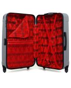 Madrid Long Stay Koffer 4 enkele wielen 75 cm zilver