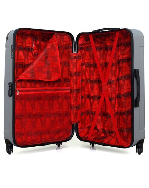 Madrid Long Stay Koffer 4 enkele wielen 75 cm zilver