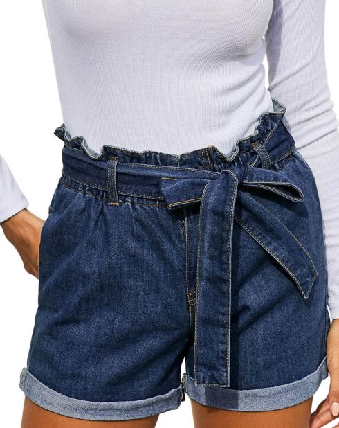 Short Clara en jean denim brut
