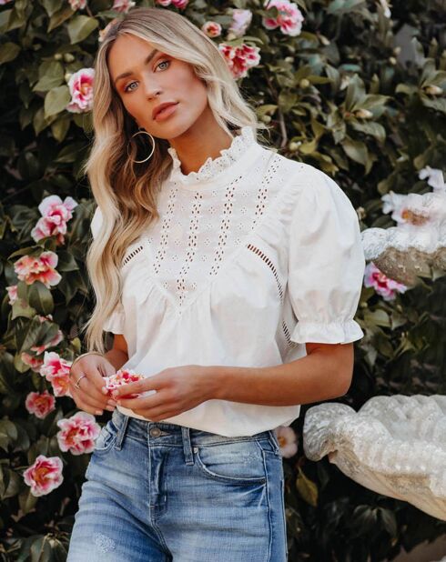 Blouse Adèle blanche