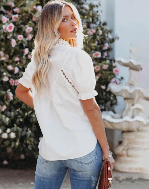Blouse Adèle blanche
