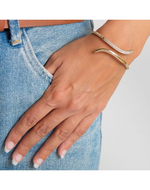 Bracelet jonc Liane doré
