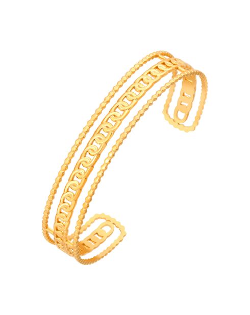 Bracelet manchette Gormeto doré